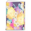 Watercolors Flowers 8  x 10  Hardcover Notebook View2