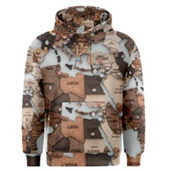 3d Vintage World Map Men s Core Hoodie by Grandong