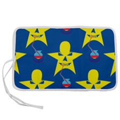 Blue Yellow October 31 Halloween Pen Storage Case (s) by Ndabl3x