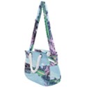 Japanese Themed Pixel Art The Urban And Rural Side Of Japan Rope Handles Shoulder Strap Bag View1
