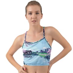 Japanese Themed Pixel Art The Urban And Rural Side Of Japan Mini Tank Bikini Top by Sarkoni