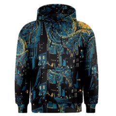 Hogwarts Starry Night Van Gogh Men s Core Hoodie by Sarkoni