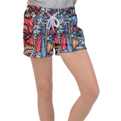 Japan Art Aesthetic Women s Velour Lounge Shorts