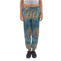 Leaves Pattern Texture Plant Women s Jogger Sweatpants