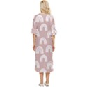 Pattern Double Cuff Midi Dress View4