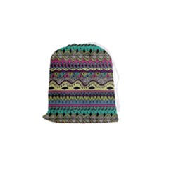 Aztec Design Drawstring Pouch (small)