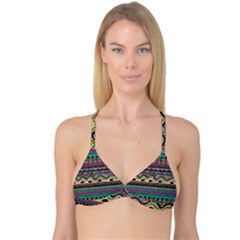 Aztec Design Reversible Tri Bikini Top