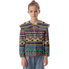 Aztec Design Kids  Peter Pan Collar Blouse