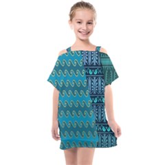 Aztec, Batik Kids  One Piece Chiffon Dress