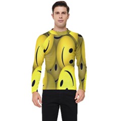 Emoji, Colour, Faces, Smile, Wallpaper Men s Long Sleeve Rash Guard by nateshop