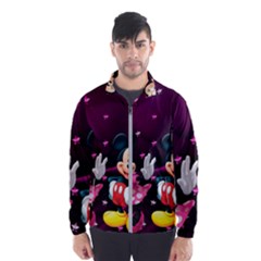 Cartoons, Disney, Mickey Mouse, Minnie Men s Windbreaker by nateshop