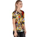 The Simpsons, Cartoon, Crazy, Dope Women s V-Neck Scrub Top View3