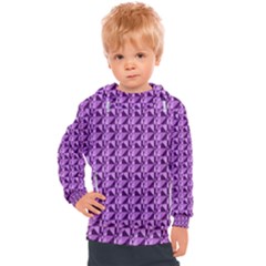 Violet Geometry Kids  Hooded Pullover by Sparkle