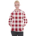 Gingham - 4096x4096px - 300dpi14 Women s Hooded Pullover View1