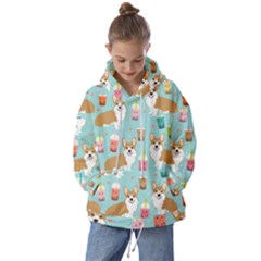 Welsh Corgis Dog Boba Tea Bubble Tea Cute Kawaii Kids  Oversized Hoodie by Grandong