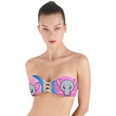 Rad Rat Studios Logo Twist Bandeau Bikini Top by radratstudios