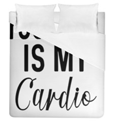 Your Dad Is My Cardio T- Shirt Your Dad Is My Cardio T- Shirt Yoga Reflexion Pose T- Shirtyoga Reflexion Pose T- Shirt Duvet Cover (queen Size) by hizuto