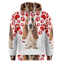 Basset Hound Gift T- Shirt Funny Basset Hound Valentine Heart Paw Basset Hound Dog Lover Valentine C Yoga Reflexion Pose T- Shirtyoga Reflexion Pose T- Shirt Men s Overhead Hoodie by hizuto