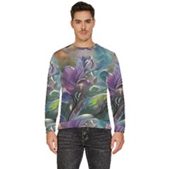 Abstract Blossoms  Men s Fleece Sweatshirt