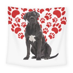 Cane Corso Gifts T- Shirt Cool Cane Corso Valentine Heart Paw Cane Corso Dog Lover Valentine Costume Yoga Reflexion Pose T- Shirtyoga Reflexion Pose T- Shirt Square Tapestry (large)