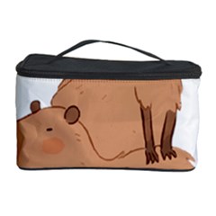 Capybara Art T- Shirt Capybara Pile - A Cute Stack Of Capybaras T- Shirt Yoga Reflexion Pose T- Shirtyoga Reflexion Pose T- Shirt Cosmetic Storage Case by hizuto