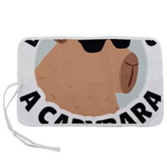 Capybara T- Shirt Be As Cool As A Capybara- A Cute Funny Capybara Wearing Sunglasses T- Shirt Yoga Reflexion Pose T- Shirtyoga Reflexion Pose T- Shirt Pen Storage Case (l)