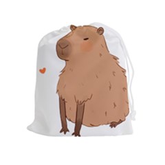 Capybara T- Shirt Cute Capybara Illustration T- Shirt (3) Yoga Reflexion Pose T- Shirtyoga Reflexion Pose T- Shirt Drawstring Pouch (xl)