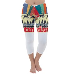 Vintage T- Shirt Vintage Believe In The Magic T- Shirt Capri Winter Leggings  by ZUXUMI