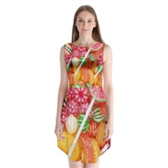 Aesthetic Candy Art Sleeveless Chiffon Dress   by Internationalstore