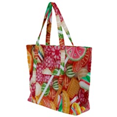 Aesthetic Candy Art Zip Up Canvas Bag by Internationalstore