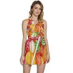 Aesthetic Candy Art Sleeveless High Waist Mini Dress by Internationalstore