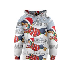 Weiner T- Shirt Walking In A Weiner Wonderland T- Shirt (1) Kids  Pullover Hoodie by ZUXUMI