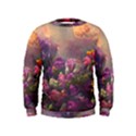 Floral Blossoms  Kids  Sweatshirt View1