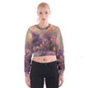 Floral Blossoms  Cropped Sweatshirt View1