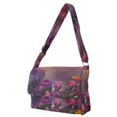 Floral Blossoms  Full Print Messenger Bag (m) by Internationalstore