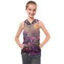 Floral Blossoms  Kids  Sleeveless Hoodie View1