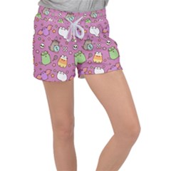 Pusheen Cat Women s Velour Lounge Shorts by Pakjumat