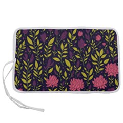 Flower Pattern Design Pen Storage Case (l) by Pakjumat