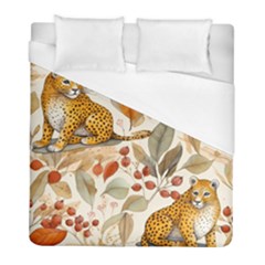 Fur Big Cat Spots Zoo Fast Hunter Duvet Cover (full/ Double Size) by Pakjumat