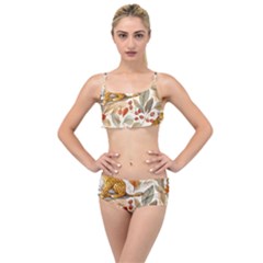 Fur Big Cat Spots Zoo Fast Hunter Layered Top Bikini Set by Pakjumat