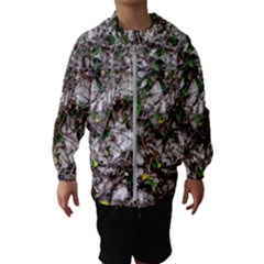 Climbing Plant At Outdoor Wall Kids  Hooded Windbreaker by dflcprintsclothing