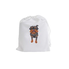 Brussels Griffon T- Shirt White Look Calm Brussels Griffon 01 T- Shirt Drawstring Pouch (medium) by EnriqueJohnson