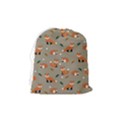 Fox Pattern Texture Drawstring Pouch (Medium) View2