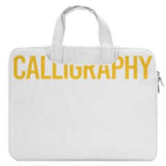 Calligraphy T- Shirt Funny Smart People Calligraphy Calligrapher Handwriting Lettering T- Shirt Macbook Pro 16  Double Pocket Laptop Bag  by EnriqueJohnson