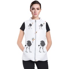 Ostrich T-shirtsteal Your Heart Ostrich 09 T-shirt Women s Puffer Vest