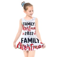 Family Christmas T- Shirt Family Christmas 2022 T- Shirt Kids  Skater Dress Swimsuit