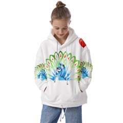 Peacock T-shirtsteal Your Heart Peacock 203 T-shirt Kids  Oversized Hoodie by EnriqueJohnson