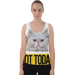 Persian Cat T-shirtnope Not Today Persian Cat 27 T-shirt Velvet Tank Top