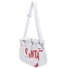 Funny Christmas Quote T- Shirt Be Naughty Save Santa The Trip Funny Christmas Quote T- Shirt Rope Handles Shoulder Strap Bag by ZUXUMI