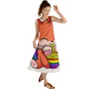 Gay Pride T- Shirt Gay Pride Kawaii Fox Ramen Noodles Rainbow Flag T- Shirt Summer Maxi Dress View1